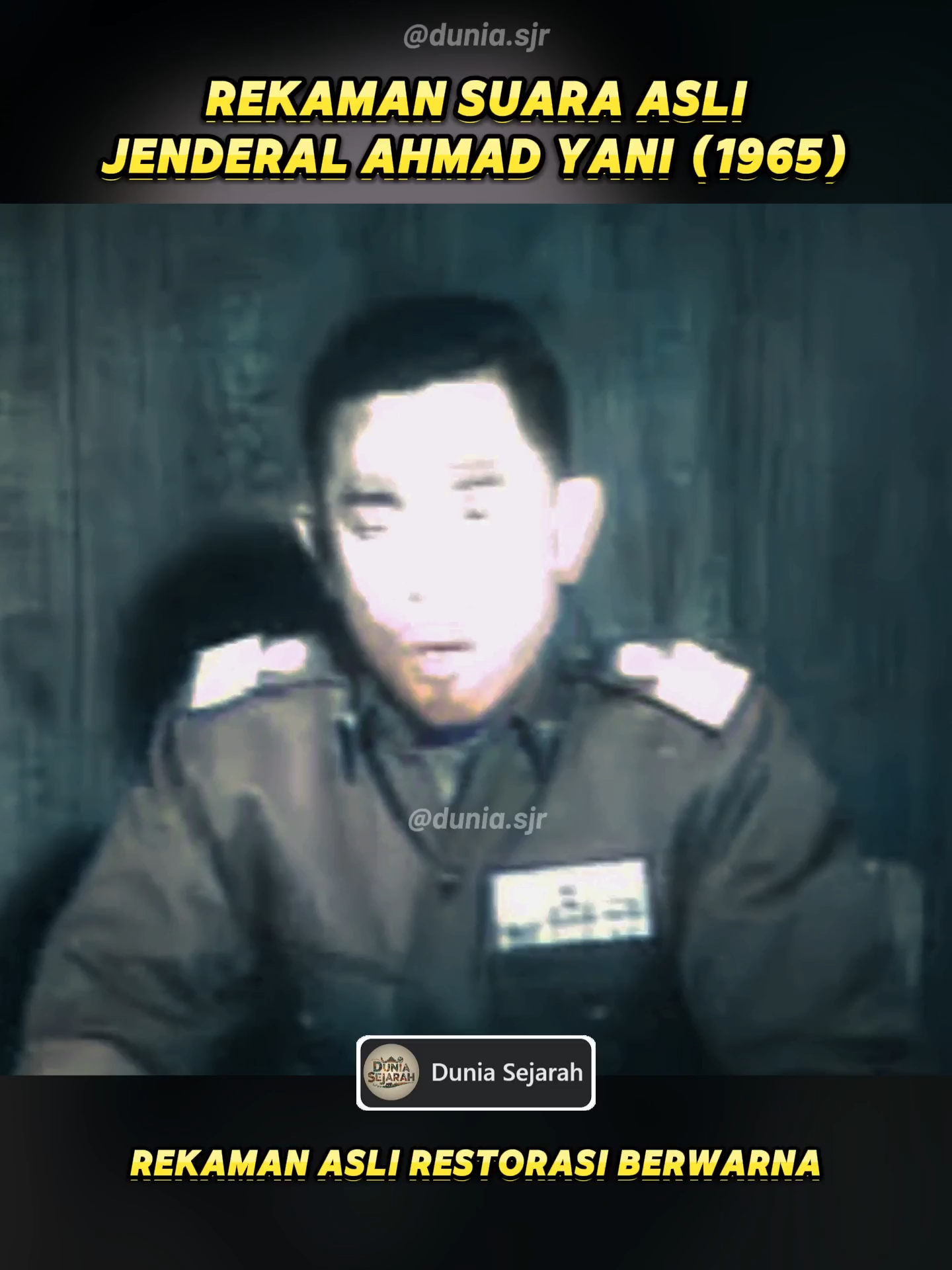 Inilah cuplikan langka suara Letjen Ahmad Yani pada Februari 1965. Dalam rekaman ini, beliau melaporkan langsung keberhasilan pasukan TNI menumpas pemberontakan dan tewasnya Kahar Muzakkar di Sulawesi Selatan. Sebuah momen penting menjelang masa genting sejarah Indonesia. #AhmadYani #KaharMuzakkar #SejarahIndonesia #Dokumenter #PahlawanNasional #TNIAD #VideoLangka