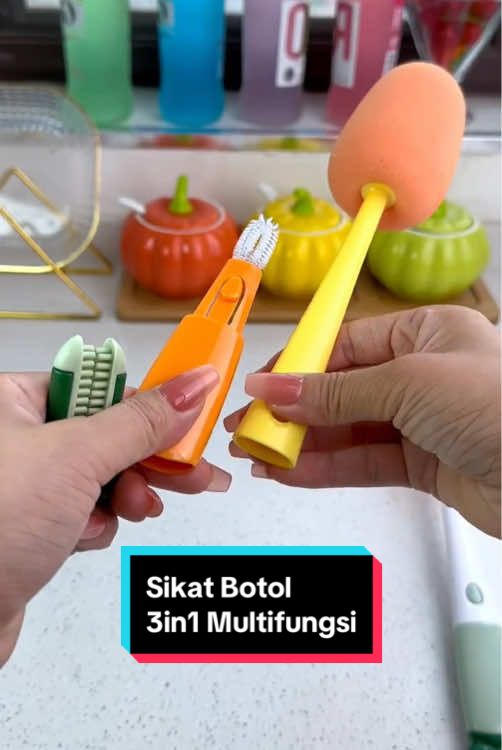 Sikat botol 3in1 multifungsi #sikatbotol #sikatbotol3in1 #sikatdot #sikatbotolbayi #sikatpembersihbotol 