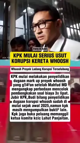 KPK usut korupsi proyek kereta Whoosh Jokowi..!! Seriuss atau cuma angin seger? #jokowi #whoosh #kpk  #luhutpanjaitan #korupsi 