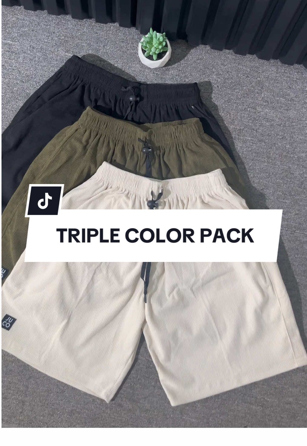 TRIPLE COLOR PACK | CELANA CORDUROY | BROADSHORT PANTS | CELANA PRIA  #promogajiansale #broadshort #celanapendek #celanapria 