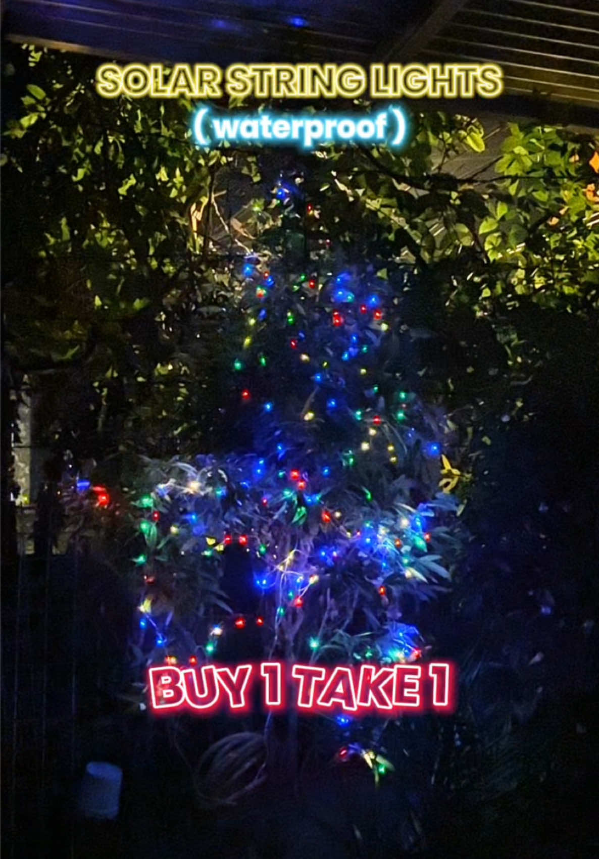 BUY 1 TAKE 1 SOLAR STRING LIGHTS #solarstringlights #solarchristmaslights #christmaslight #waterproof #christmasdecor 