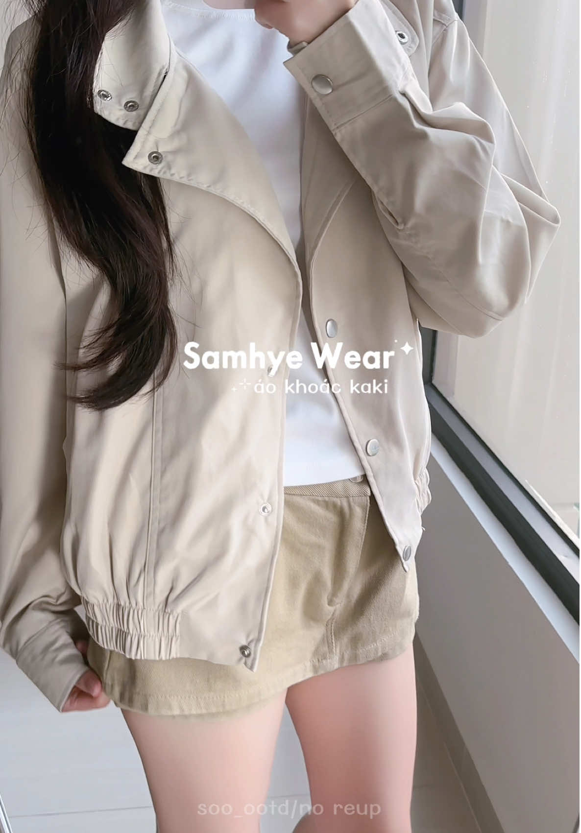 trời lạnh rùi, sắm áo khoác gì chưa mấy bà ❄️ #aokhoackaki #samhyewear #OOTD #outfitideas #aokhoacnu 