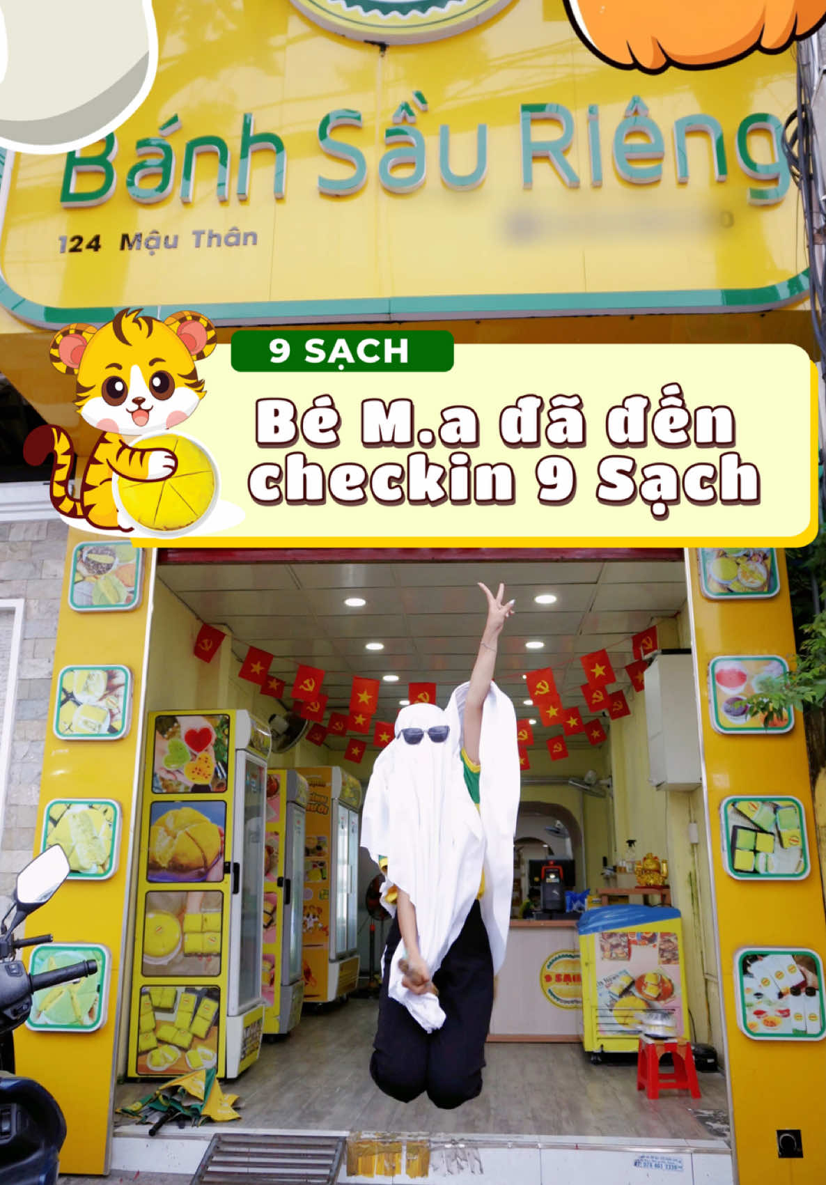 Bé 👻 đã đến checkin 9 Sạch rồi nè #banhsaurieng9sach #banhcrepesaurieng #xuhuong #halloween 