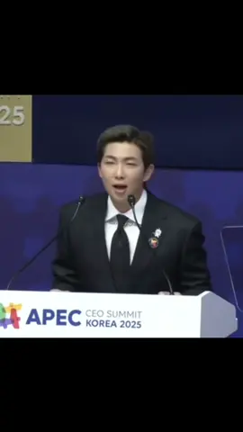 QUE ORGULLO MI NAM❤️‍🩹✨ #namjoon #kimnamjoon #RMatAPEC2025 #RMatAPEC #btsarmy 