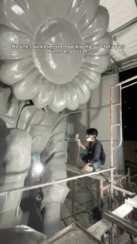 Now everyone can finally see how much I love you. But maybe this statue is only 1% of that love.