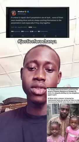 winifred u go come explain oooh  #justiceforochanya 