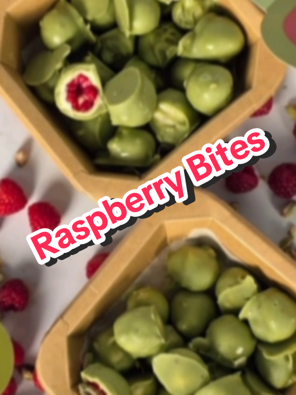 Preparing Our Frozen Raspberries Dipped In Chocolate Bites . They Come In Milk or Pistachio Chocolate  . Enjoy! ##foryourpage #viral #fyp #lebanon #لبنان 