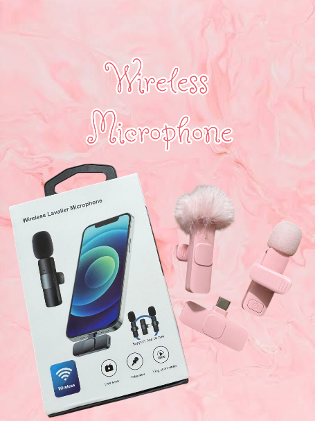 K9 Pink Wireless Microphone with Noise Cancellation #fyp #pink #wirelessmic #microphone 