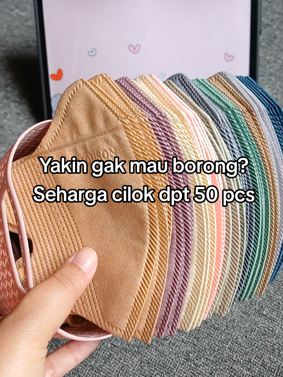 masker duckbill dapet 50 pcs mix warna cantik 😍 #masker #maskerviral #maskerduckbill 