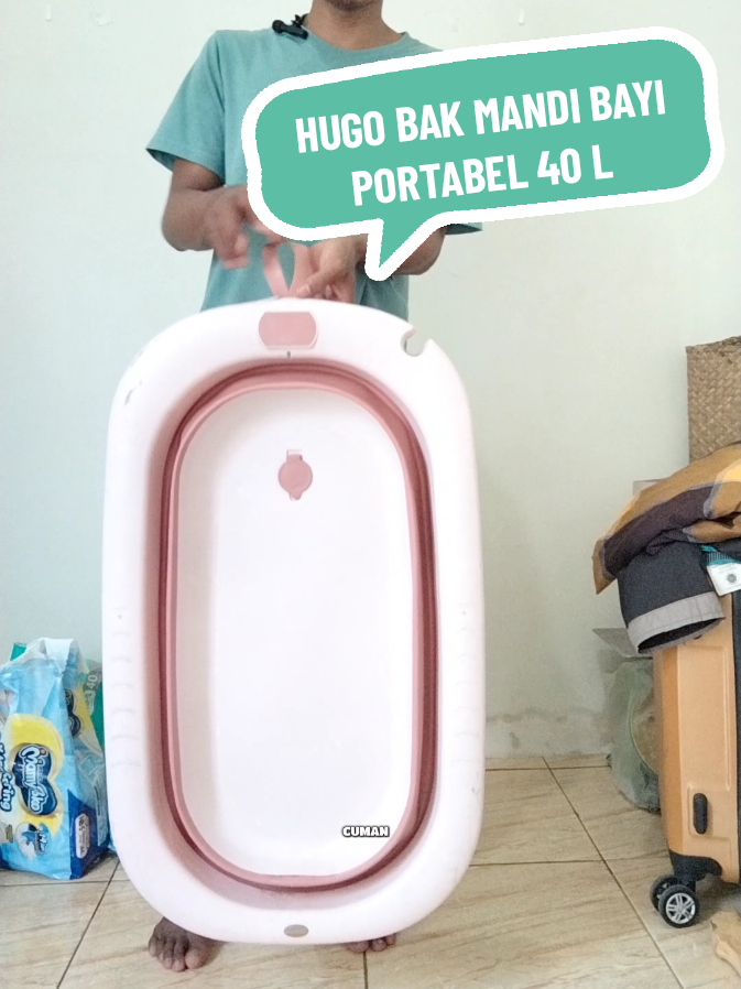 ✨Bak mandi bayi modern, praktis & stylish!✨ Sekarang mandi si kecil makin mudah dengan bak mandi bayi lipat dari HUGO Houseware 🛁 ✔️ Desain bisa dilipat — hemat ruang ✔️ Kapasitas besar 40L ✔️ Dilengkapi termometer digital ✔️ Aman & tidak berbau Cocok buat rumah modern dan gampang dibawa ke mana aja 💙 #BakMandiBayi #BakMandiLipat #BabyTub #BakMandiBayiModern #PerlengkapanBayi 