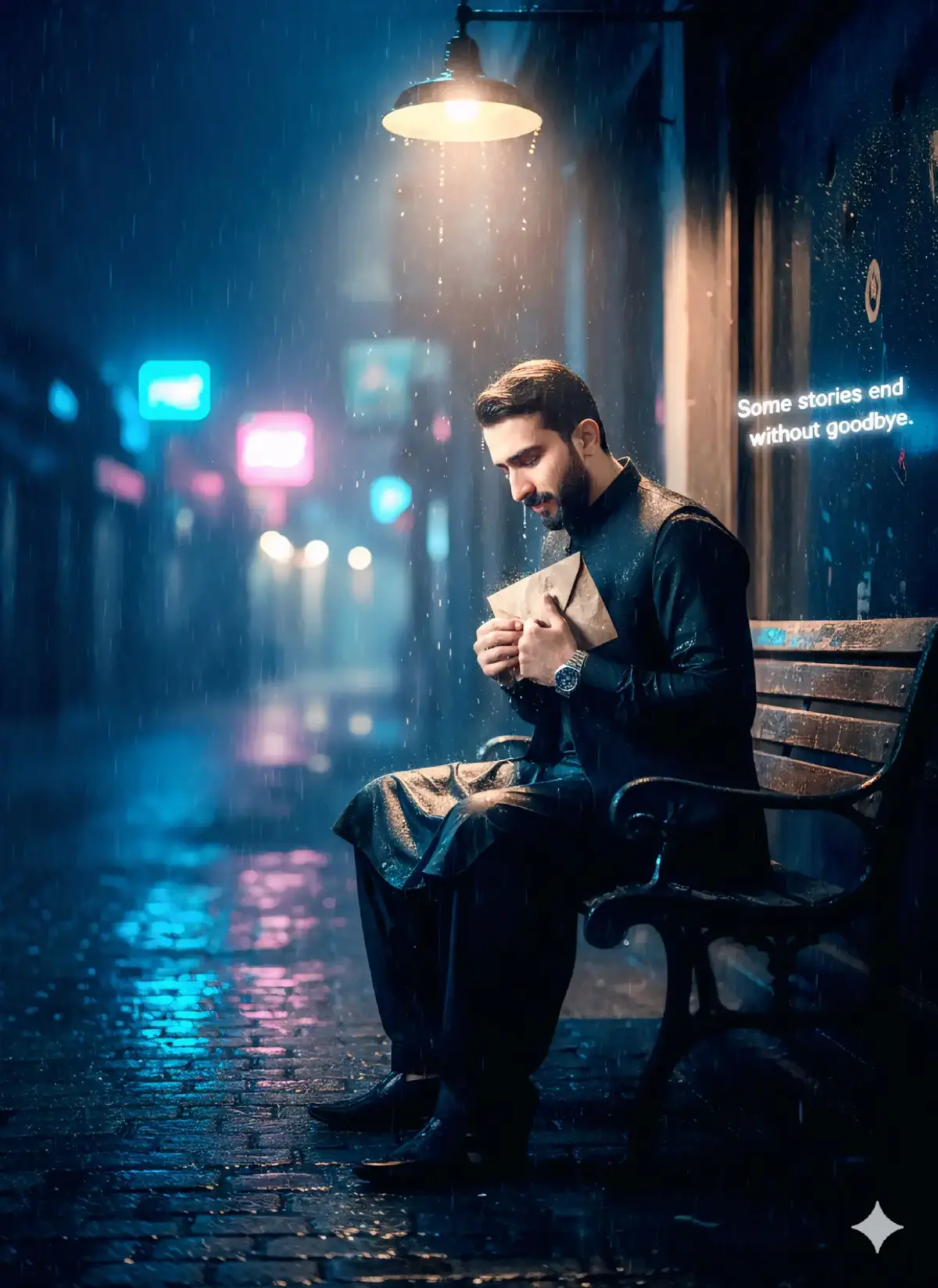 #malik  Ultra-realistic 8K cinematic image — a handsome young man standing on a mountain peak at golden sunrise, soft wind blowing through his hair, white clouds beneath his feet, birds flying in slow motion, sunlight gently touching his face — peaceful and divine vibe — “He finally found peace above the chaos.”