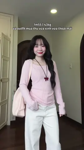 Gợi ý outfit mùa thu vừa xinh vừa thoải mái #OOTD #outfitideas #phoidoxinh #aothuntaydai 