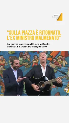 La nuova canzone di Luca e Paolo dedicata all'ex ministro della Cultura Gennaro Sangiuliano.  #sangiuliano #governo #lucaepaolo #dimartedi #davedere  