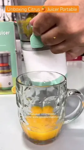 Citrus Juicer | Portal Rechargeable Juicer Blender | Home Appliances | For Order contact us on WhatsApp 03321313957  #gawadarimport #juicer #portablejuicer #juicerblender #foryou 