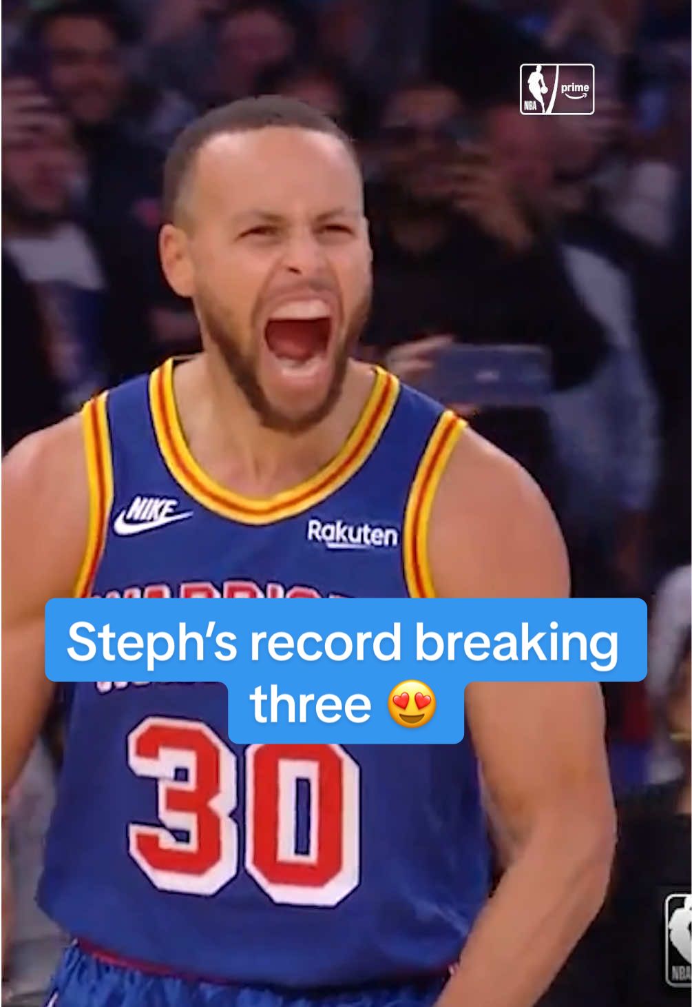 Curry made his NBA debut 16 years ago today! 🗓️⏮️ Throwback to his record-breaking three 🏀☄️ #stephcurry #curry #goldenstatewarriors #NBA #nbaonprime 