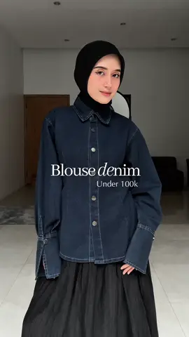 Blouse denim yang kualitasnya bagus tapi harga nya affordable banget huhu. Wajib punya sih ini @Confesstore  #blousedenim #kemejadenim #fittedblouse #kemeja #OOTD 