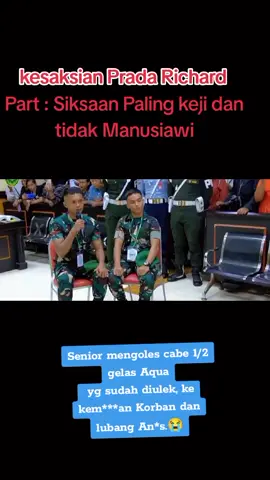 SADIS😥 Senior mengoles cabe 1/2 gelas Aquayg sudah diulek, ke kem***an Korban dan lubang An*s.😭#pradaluckycheprilsaputranamo #hukumditegakkan #sadis   #pradarichard #kasuskriminal 