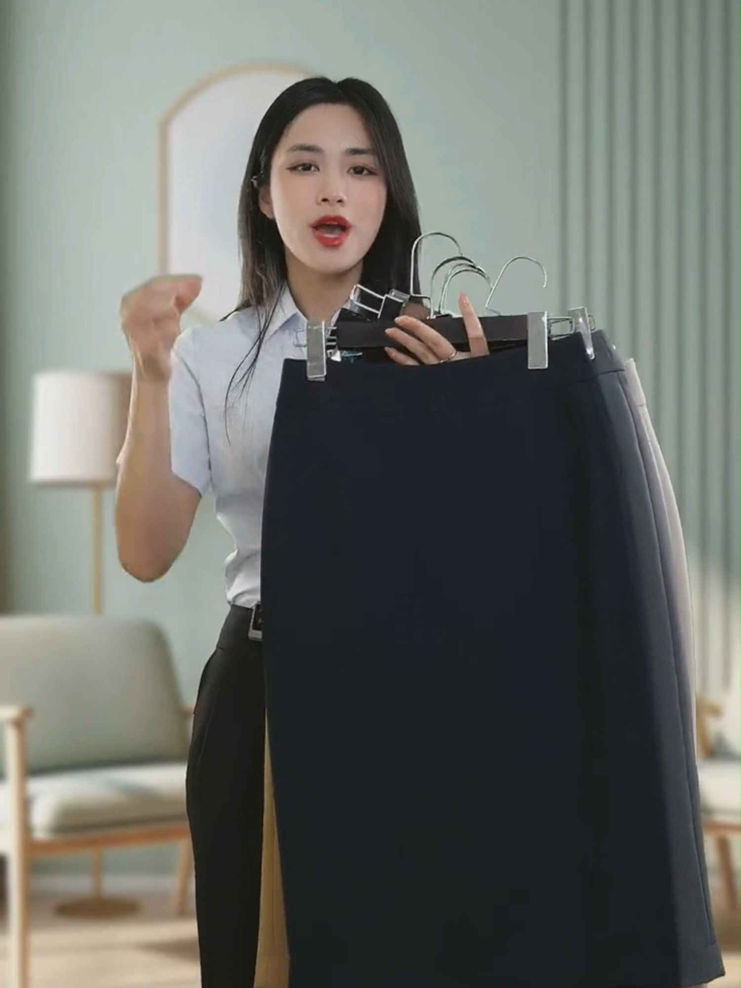 24CVW-239 dài và 24CVW-258 ngắn gỗ sồi #thaihoajsc #chanvay #aosomi #sominu #donu #tiktokshopvn