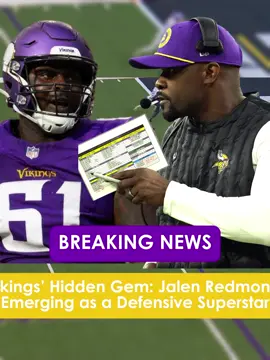 From the XFL to NFL stardom — Jalen Redmond is becoming a force for the Vikings’ defense. #NFLNews #nflupdates #MinnesotaVikings #JalenRedmond #BrianFlores
