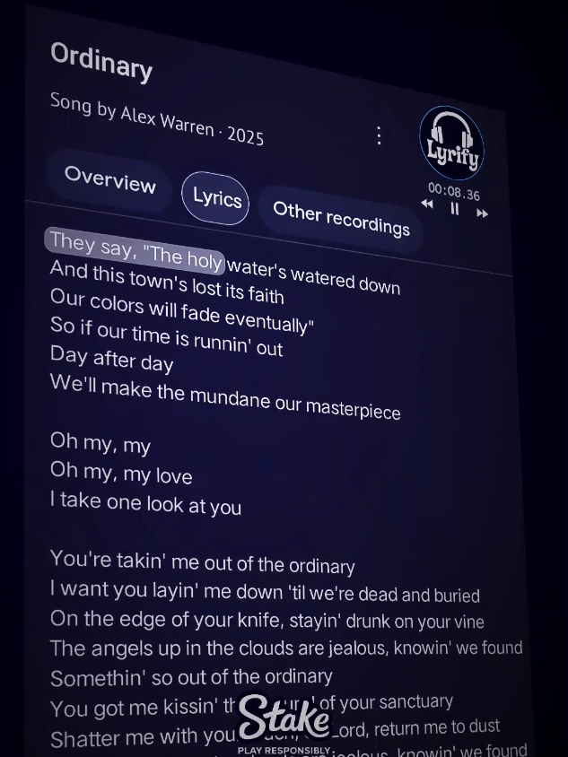 Ordinary..🎶🎧 #ordinary #song #music #lyrics #lyrify 