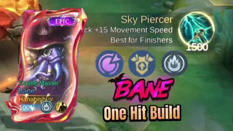New Meta Bane One Hit Build💥 #MLBB #mobilelegends #MLBB9TH #MLBB9thAnniversaryEvent #fyp 