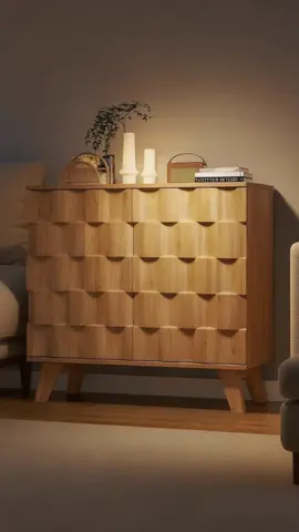 This fluted cabinet is the perfect mix of style and function. The natural wood finish adds warmth, and those soft fluted doors? So calming! It keeps my dining area looking modern and organized. #Giratree #Giratreefurniture #ModernHome #DiningRoomDecor