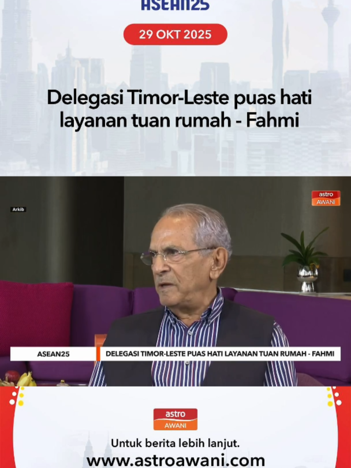 Timor-Leste merupakan delegasi pertama tiba dan berlepas dari Malaysia sempena Sidang Kemuncak ASEAN ke-47 #AWANInews