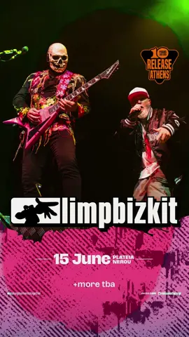 🎉10 ΧΡΟΝΙΑ RELEASE ATHENS🎉 💥Το Release Athens 2026 υποδέχεται τους Limp Bizkit τη Δευτέρα 15 Ιουνίου, στην Πλατεία Νερού! 🧨Μετά από δεκαετίες προσμονής, η θρυλική μπάντα έρχεται για πρώτη φορά στην Ελλάδα για ένα από τα πλέον αναμενόμενα shows των τελευταίων ετών. #releaseathens26 #limpbizkit #10yearsreleaseathens #10yearanniversary #makingmemoriestogether 