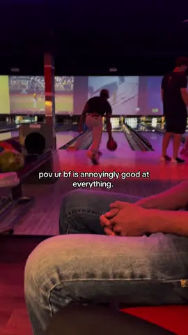 he’s never even been bowling before.