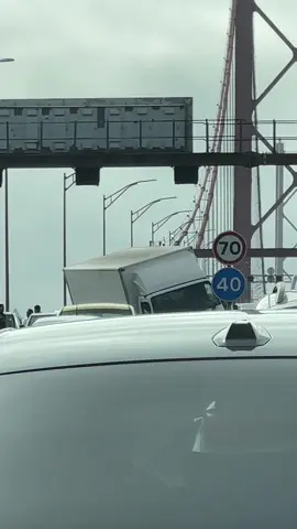 葡萄牙425大桥七辆车追尾 #车祸