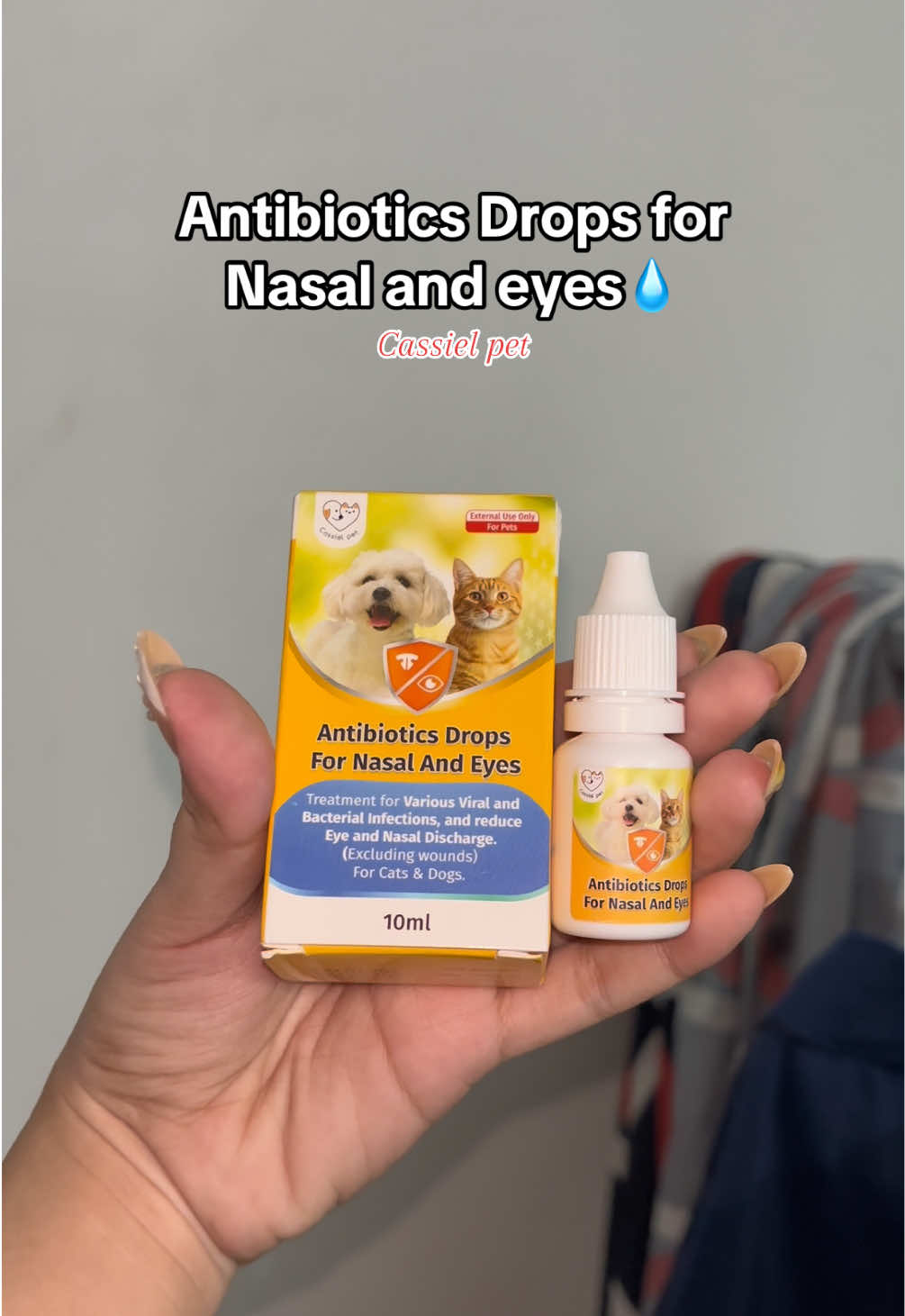Gamot sa sipon at pag mumuta ni fur baby!😻 for cats and dogs!  How to use: Ipapatak lang sa mata hindi po sa ilong, 3-5 times a day only. 7days duration.🥰 If you have questions feel free to comment!😻 #cassielpet #pet #furbaby 