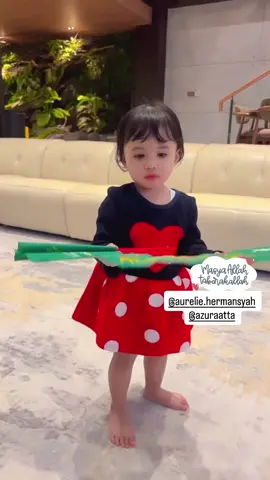 MasyaAllah adek mau kaya gemmi juga😍💪🏻 #fyp #azurahumairanuratta #aureliehermansyah10 #ameenahannanuratta #krisdayantilemos 