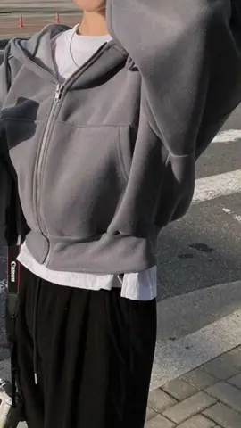 #thoiÁo Khoác Hoodie Zip crotop,Áo nỉ bông lửng chất dày dặn phong cách HàN QUỐC