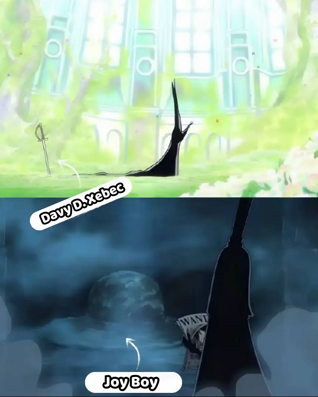 800 năm trước, Joyboy thất bại vì không hợp tác cùng Davy Jones 38 năm trước, Davy D. Xebec thất bại vì không hợp tác cùng Gol D. Roger Hiện tại sức mạnh của IMU phải cần đến sự hợp tác của hậu duệ tộc Davy và thái dương thần Nika. Liệu Râu Đen và Luffy có cùng nhau phối hợp hạ gục Imu hay không. Và có thể đây cũng chính là thông điệp đc ghi trên bức tranh ở Elbaph rằng:” Họ sẽ gặp lại nhau” #ONEPIECE #luffy #fyp #dxebecc #anime 