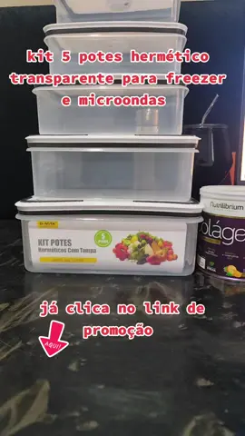 kit de 5 potes herméticos com desconto imperdível  #tiktokshop #comprasonline #vendas #vendastiktok #enquetetiktok 