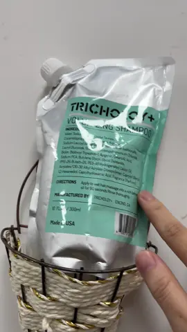 [Buy 1 Get 1 Freel Tricholoy + Anti-Hair Fall & Less Shedding & Volumizing Shampoo | Biotin, Arginine & Oleanolic Acid | Strengthens Roots I Promotes Hair Growth | Oil Control & Scalp Nourishment | 300ML #Haircare #Growth #Nourishing #tiktokshop #Fluffy  