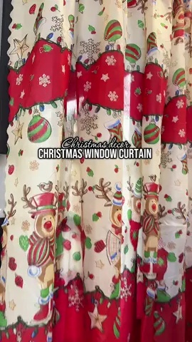 Ganda ng design kaya bumili kana mi magpaoasko na ohh #christmasdecor #christmascurtain #curtain #homedecor #fyp 