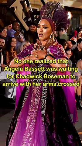 No one realized that angela bassett was waiting for chadwick boseman to arrive with her arms crossed#fyp#foryourpage#celebrity#tiktok#angelabassett 