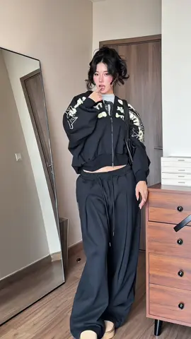 Lười quá thì mặc set nỉ đi @HADES STUDIO #outfitideas #phốiđồđẹp #mixmatch #hades #hadesstudio 