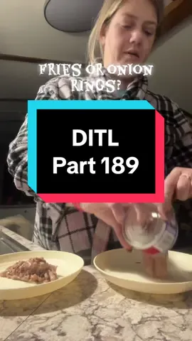 Onion rings because I so rarely ever have them! #ditl #Vlog 