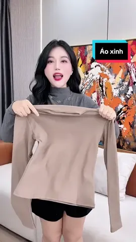 Áo giữ nhiệt lót nỉ #aoxinh #aogiunhietnu #myoutfit #fypシ゚ #viral 
