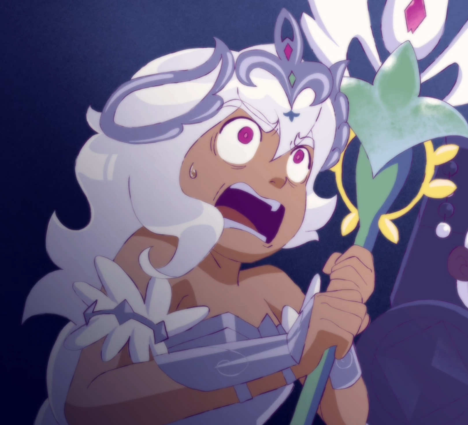 I know the theory of Nilly being the Avatar of Destiny was debunked, but it’s still an awesome theory. Nilly turning into a monster and Falin beung a healer gave me this silly idea. Didn’t feel like fully animating it, so this is just four images. It took me AGES to find ONE voice clip of Pure Vanilla in pain, so here ya go.  #Crk #cookierunkingdom #crkingdom #purevanillacookie #avatarofdestiny #whitelilycookie #darkcacaocookie #dungeonmeshi #deliciousindungeon #animatic #fyp