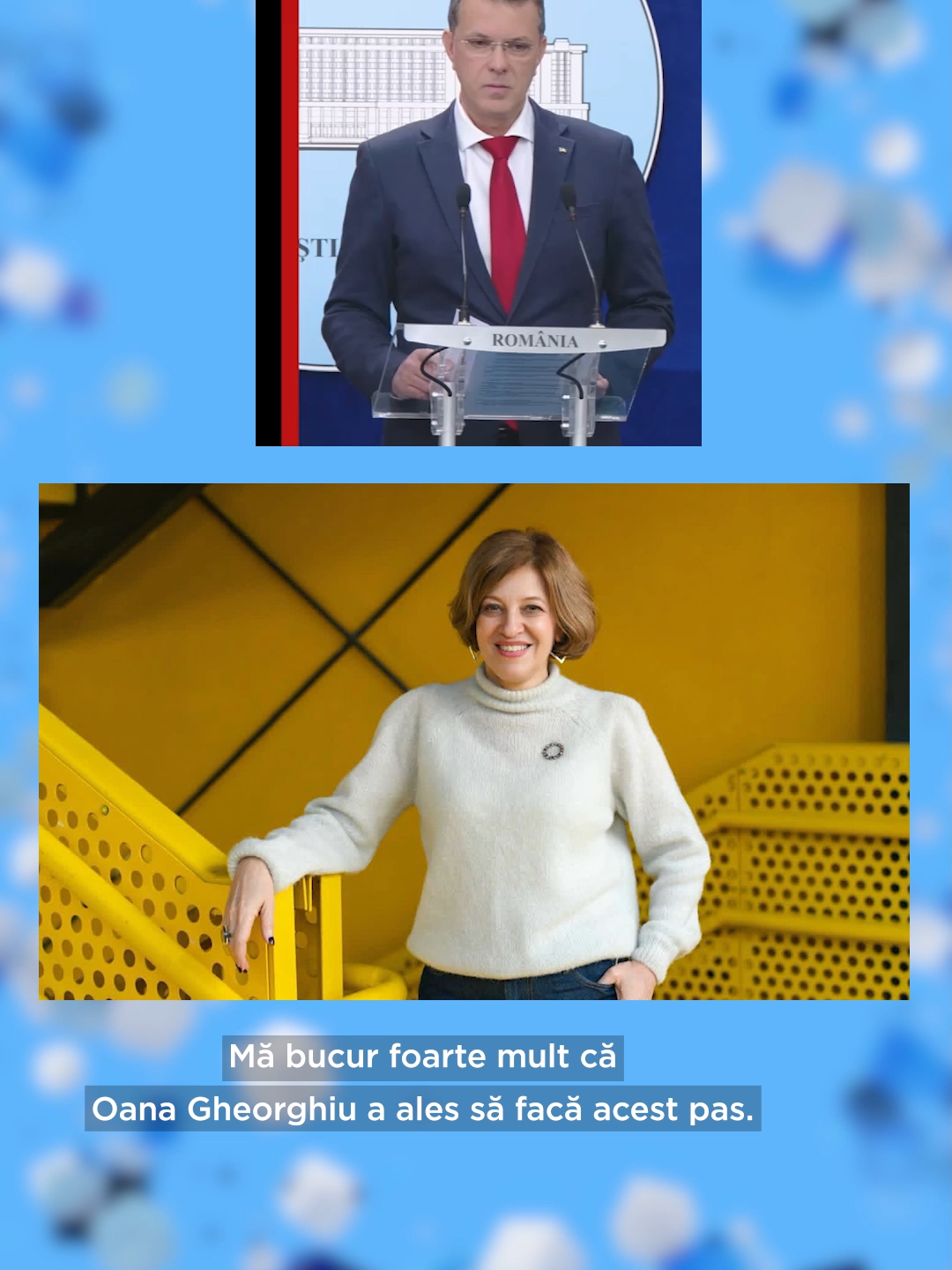 Ministrul Ionuț Moșteanu a spus că se bucură de propunerea numirii Oanei Gheorghiu în funcția de vicepremier și a subliniat că este important pentru societate ca oameni ca ea să se implice în politică.   „Cu siguranță, Oana Gheorghiu ne va reprezenta cu capul sus”, a precizat ministrul Apărării, întrebat dacă consideră potrivit ca persoane care l-au criticat public pe Donald Trump să fie numite în funcții de demnitate publică. #donaldtrump #oanagheorhiu #ionutmosteanu