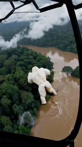 Scientists Stunned by Giant White Primate Sighting in Jungle! Hashtags #GiantWhiteMonkey #AmazonCreature #JungleLegend #CryptidSightings #AlbinoApe     