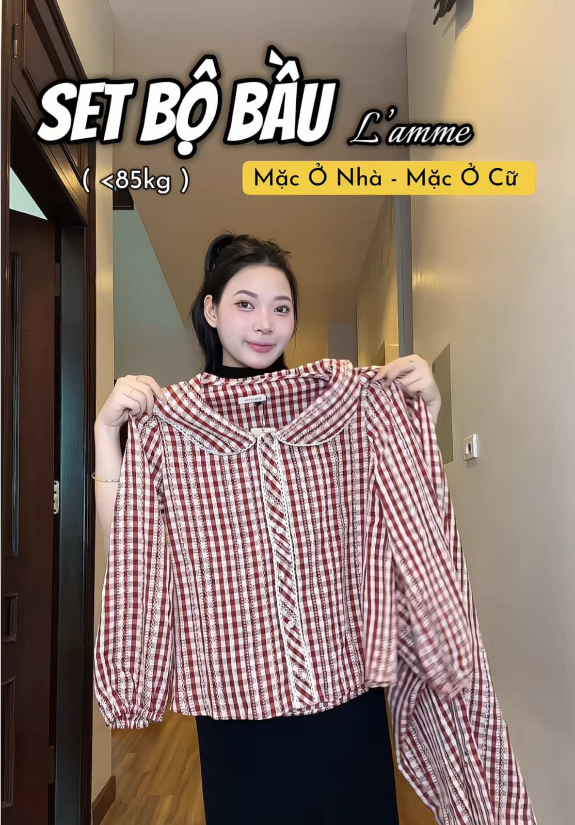 Bây giờ có nhiều bộ xinh iu cho các mẹ bầu luôn, vừa theo trend, vừa tiểu thư mà kín đáo, lịch sự 💁‍♀️ #lammecungthuy #bobau #bobauvasausinh #bobaumacnha #thoitrangbau 