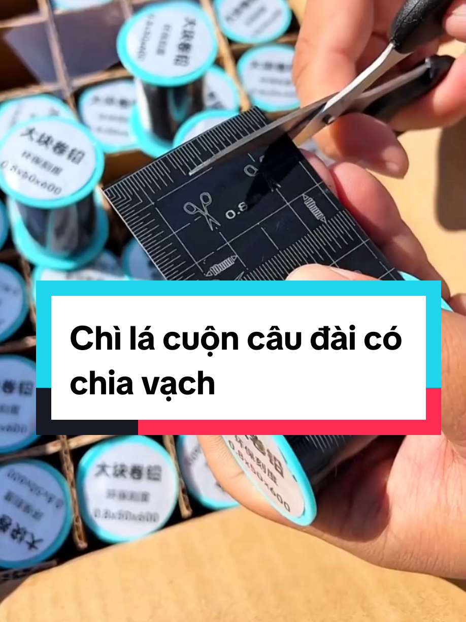Chì lá cuộn câu đài có chia vạch tiện lợi#docauca #phukiencauca #fishing #xuhuongtiktok #xuhuong 