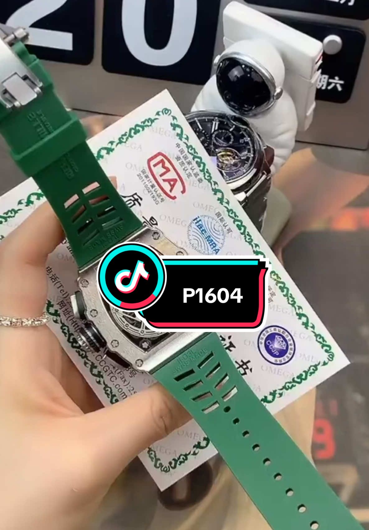 RM1103 thép thể thao khảm đá P1604 #xuhuong2025 #đồnghồ 