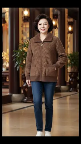 Áo khoác nỉ cho mẹ trung niên 60 đến 90 tuổi cổ lông khóa kéo hàng Quảng Châu cao cấp làm quà tặng bà và người già #tuyetmai99 #thoitrangnu #aokhoactrungnien #aokhoacnibong #xuhuong 