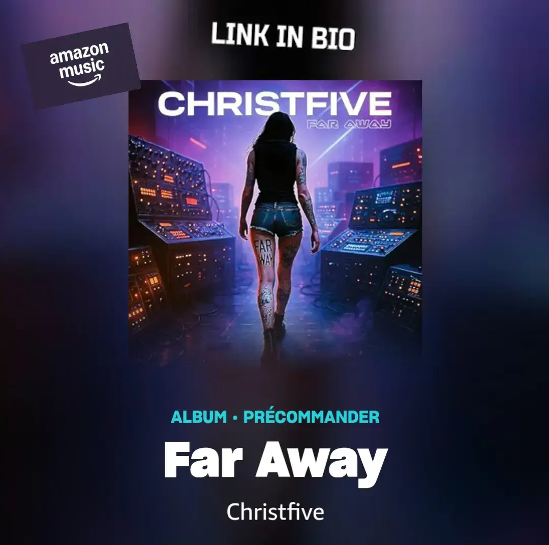 Et si on quittait tout pour partir Far Away ? Ce morceau, c’est une pulsation, une évasion, une envie de liberté pure. Un son qui mélange intensité électro, mélancolie et énergie dance. “Far Away” parle de ce moment où tu décides de t’éloigner du bruit du monde, des regards, du chaos. Juste toi, la musique, et cette sensation d’être enfin ailleurs. C’est une invitation à te perdre pour mieux te retrouver.      🎧 “Far Away” — by @christfive via @cfmrecords #FarAway #Christfive #ElectroHouse #DanceMusic #HouseVibes                       