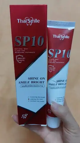 👉👉👉 Kem đánh răng Thai Smile SP10 ❤️ Làm trắng, loại bỏ vết bẩn, mảng bám trên răng ❤️ Chăm sóc răng miệng,hương vị bạc hà giúp hơi thở thơm mát #kemdanhrang 